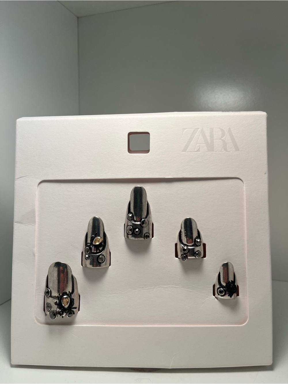 ZARA METALLIC NAILS PACK with SPIDERS NEW COLLECTION FALL WINTER 2025/2026 - Picture 4 of 9